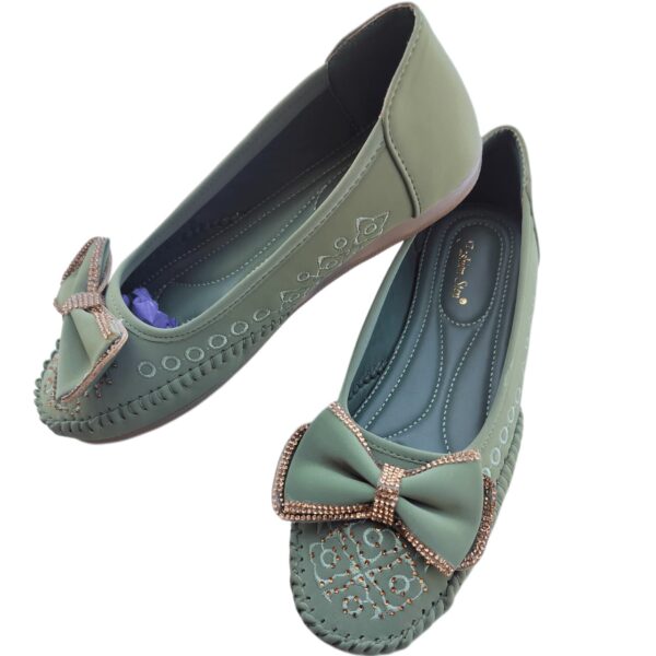 Women Soft Comfortable Flat Loafers for Casual & Office Wear | Green Color